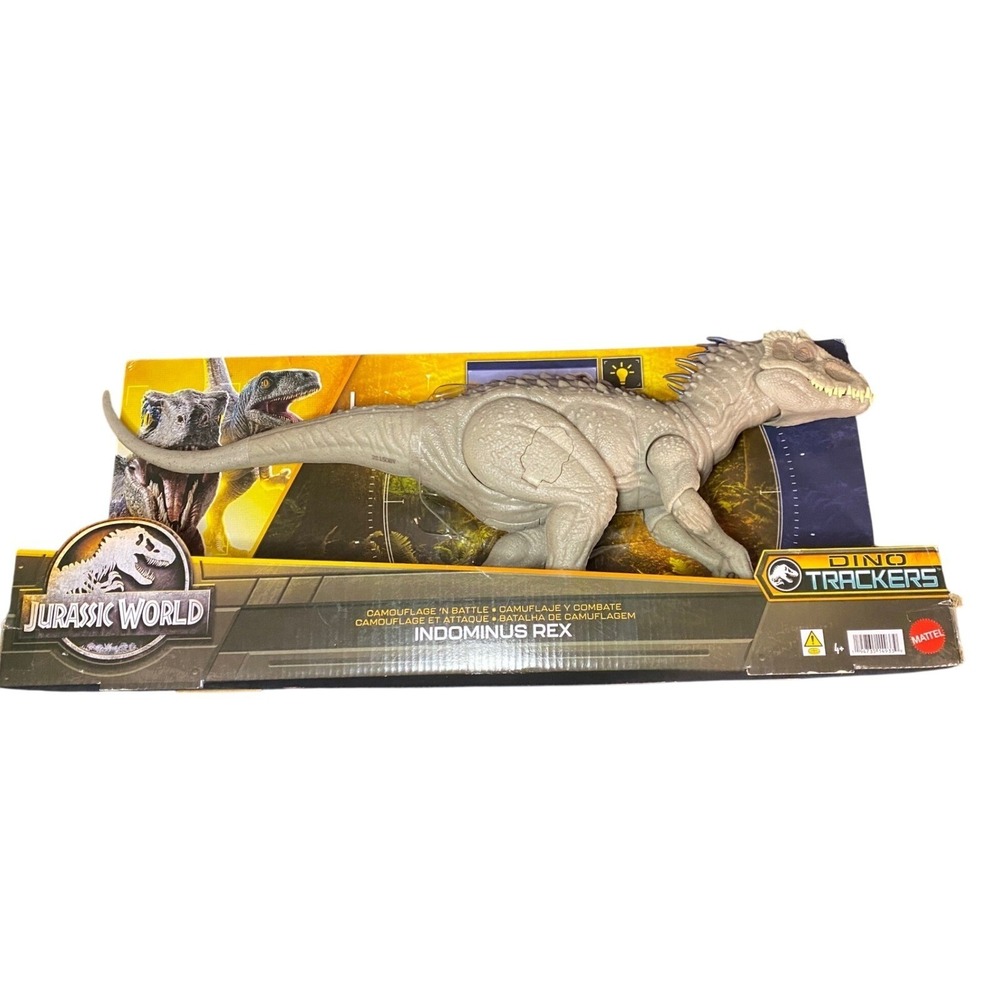 Mattel Jurassic World Dino Trackers Indominus Rex Camouflage N Battle HNT63 Gray